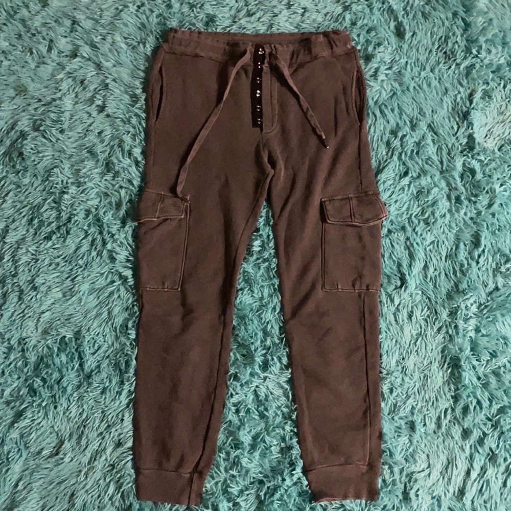 NSF cargo joggers. Size M. Unique front closure (instead of zipper / buttons)